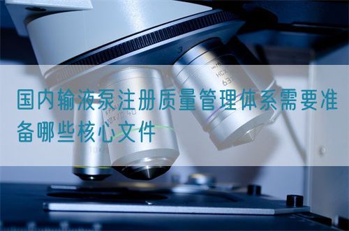 國內(nèi)輸液泵注冊質(zhì)量管理體系需要準(zhǔn)備哪些核心文件(圖1)